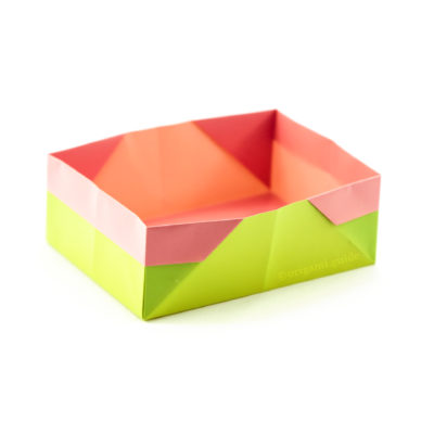 easy origami box rectangular tutorial 00