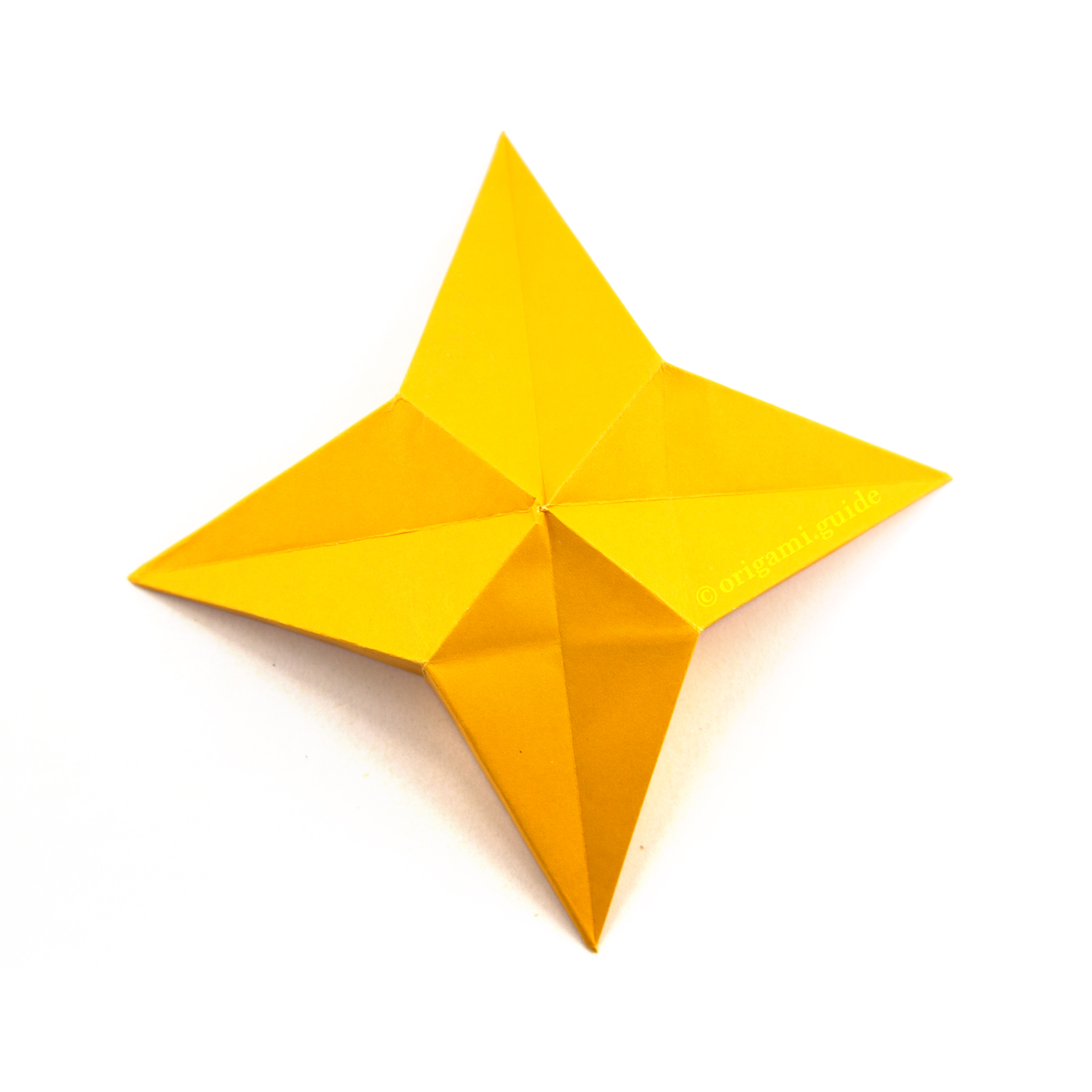 easy origami four point star 00