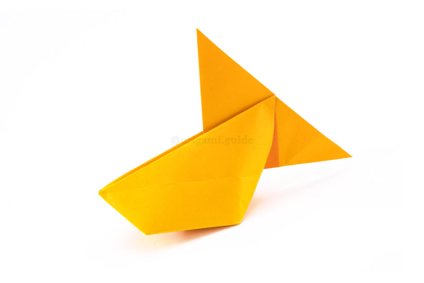 26. Your inflatable origami fish is now complete.