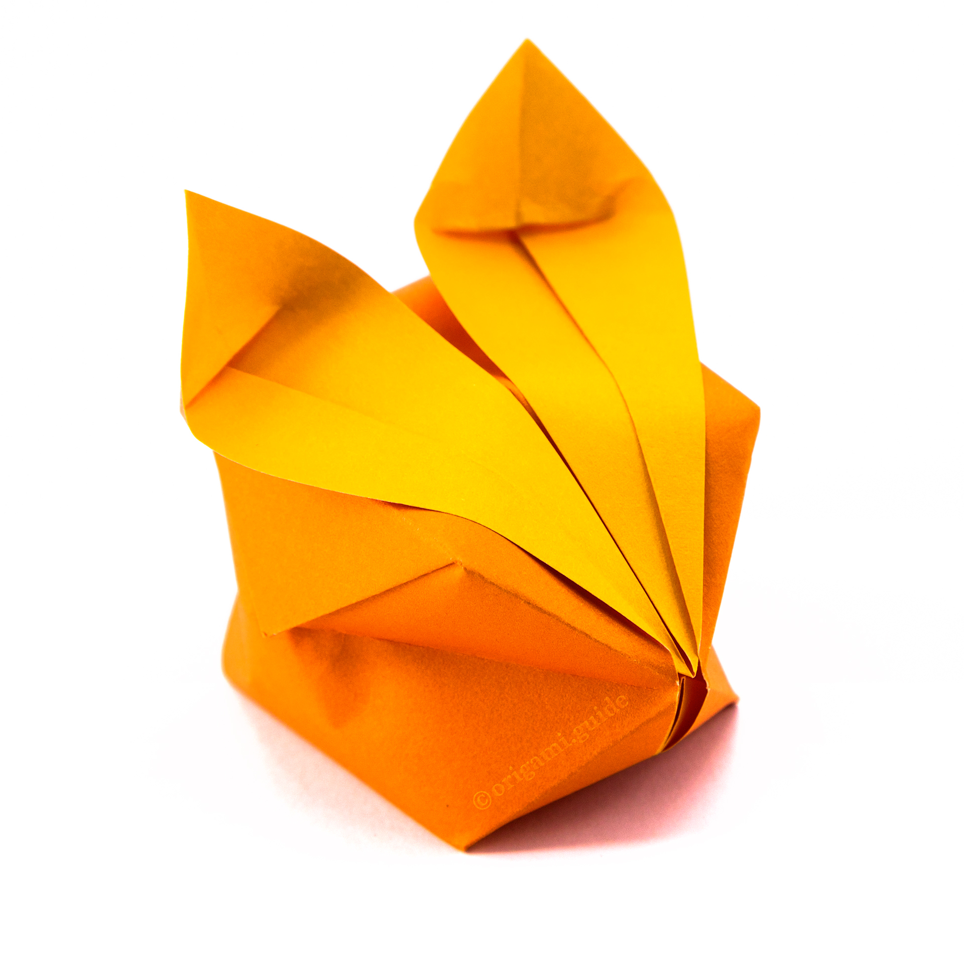 inflatable origami rabbit tutorial 00