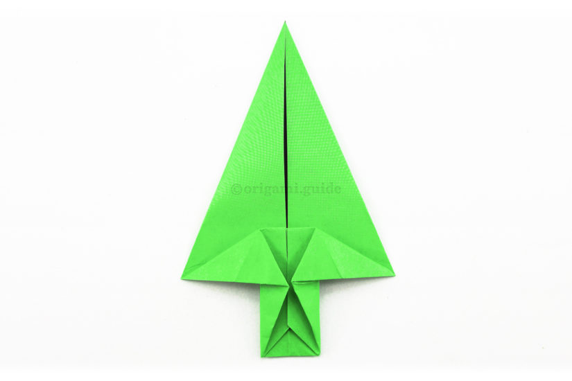 16. The origami arrow is complete.