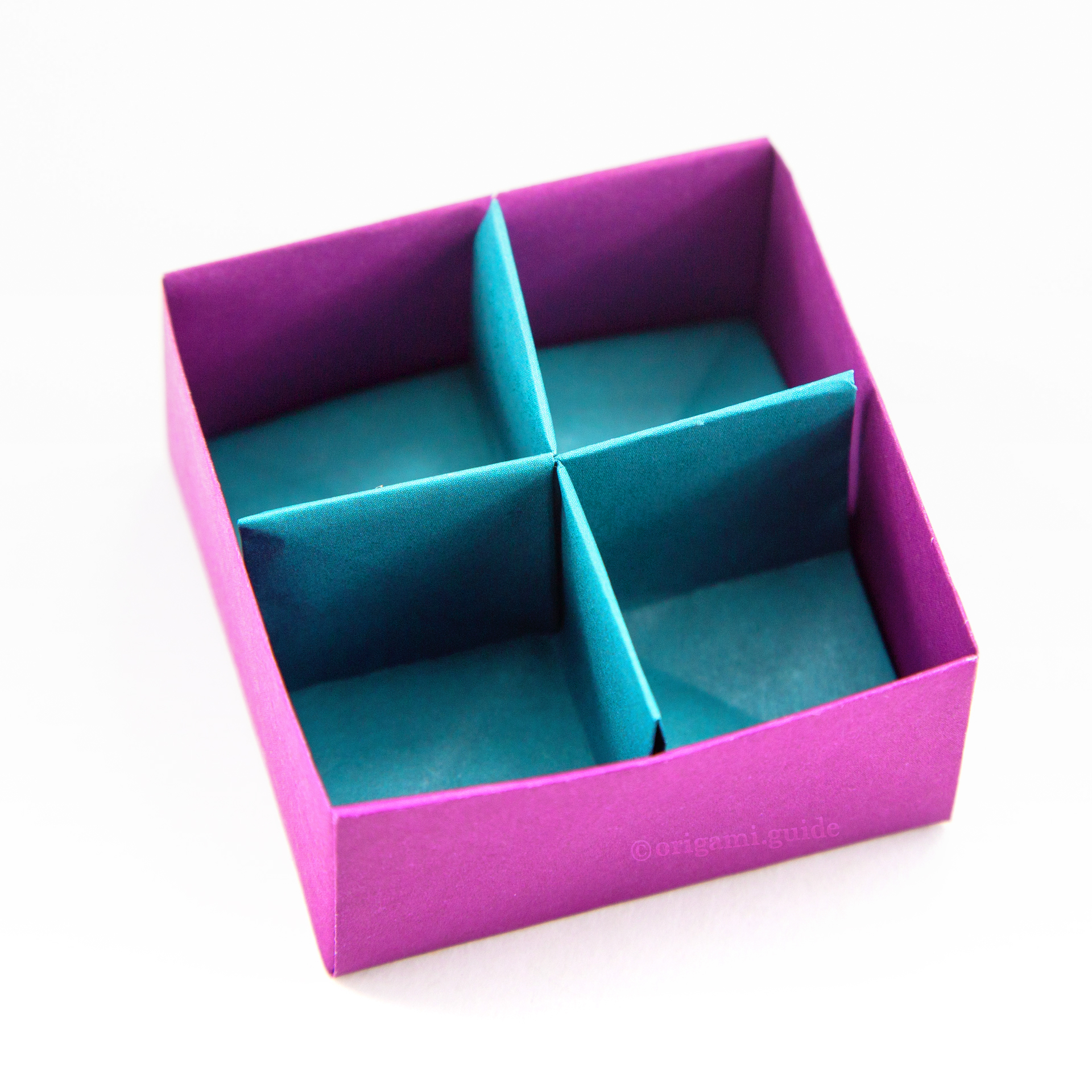 origami box divider tutorial 00
