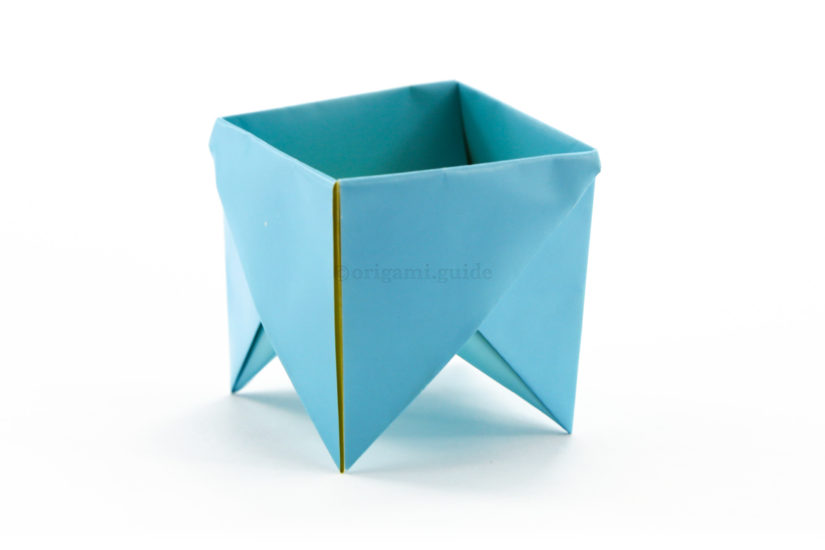 20. Now you have completed the fancy origami box.