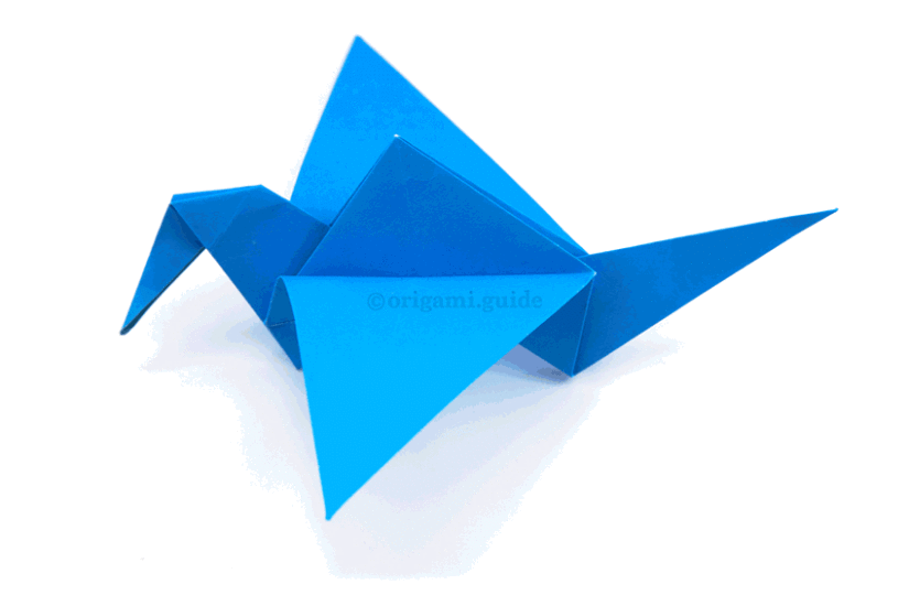 origami flapping bird tutorial 32