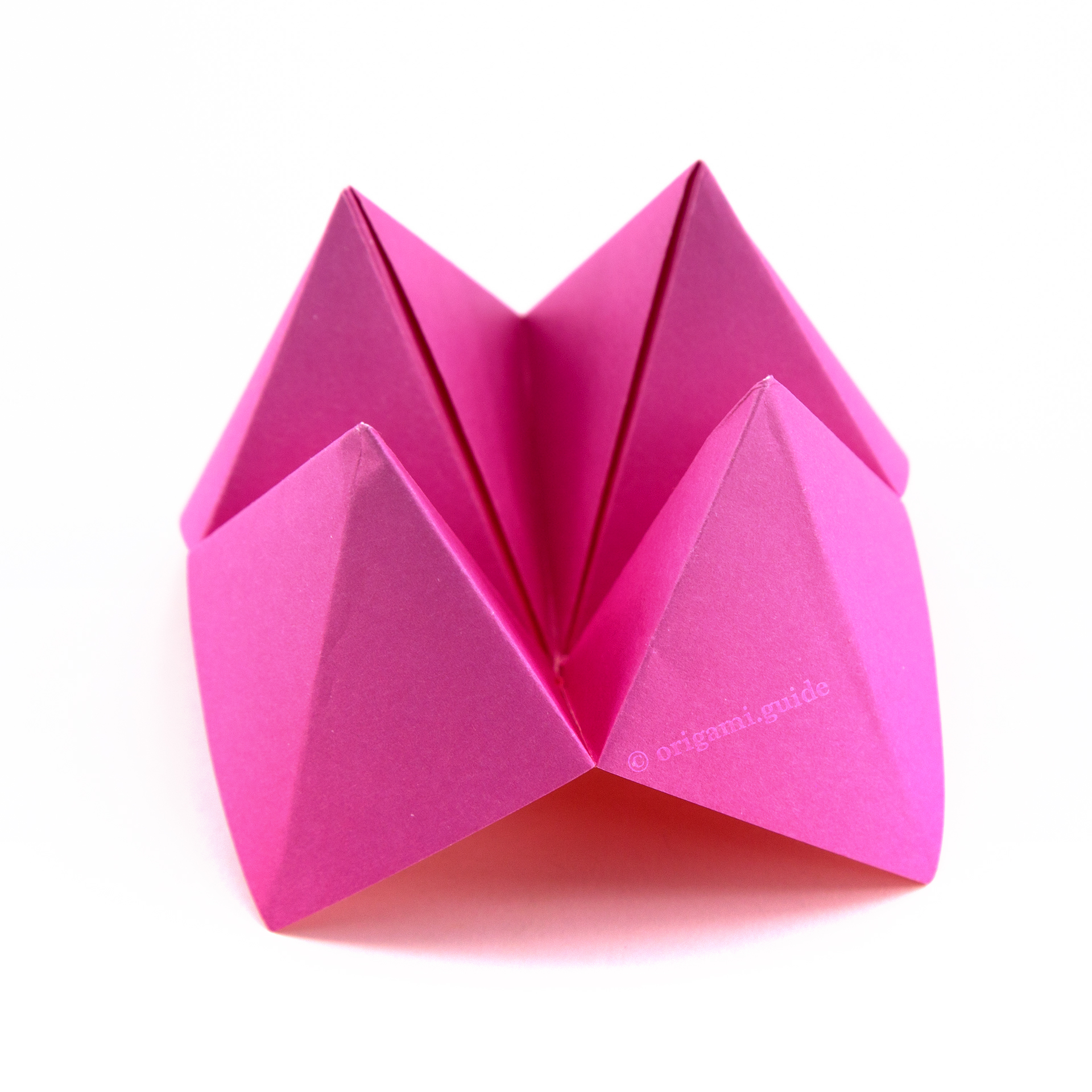 How To Make An Origami Fortune Teller - Folding Instructions - Origami ...