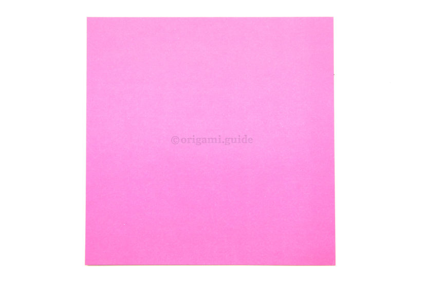 1. This color will be at the top of the origami bag.