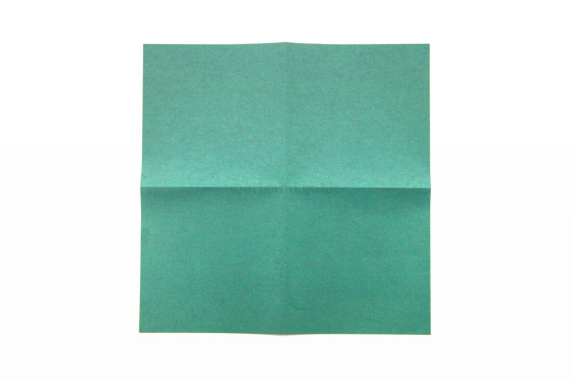 7. Flip the paper over to the other side.