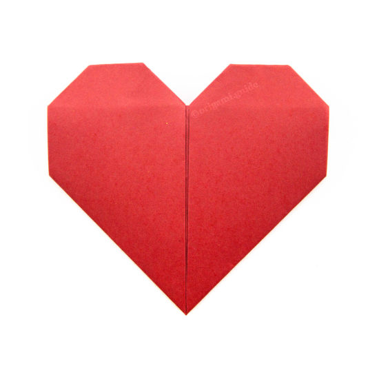 easy origami heart tutorial 00 1