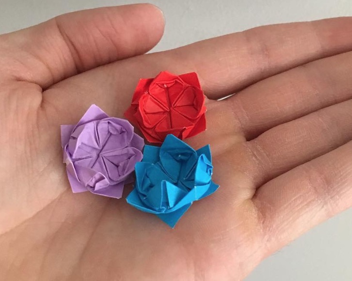easy origami flower lotus