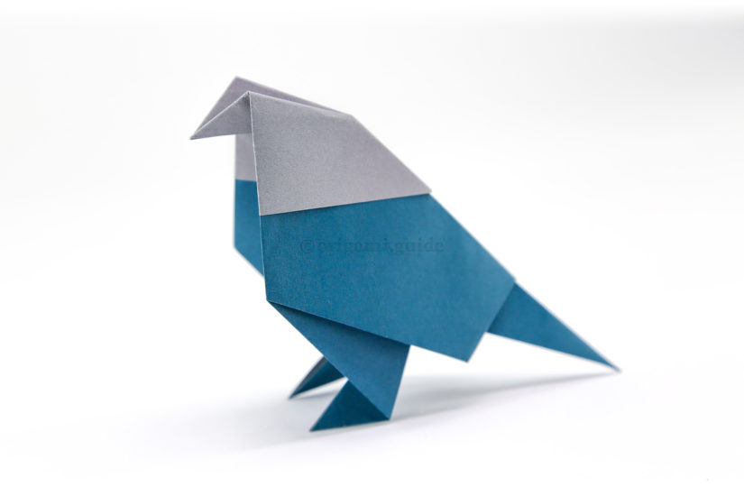 25. Your origami bird is complete!