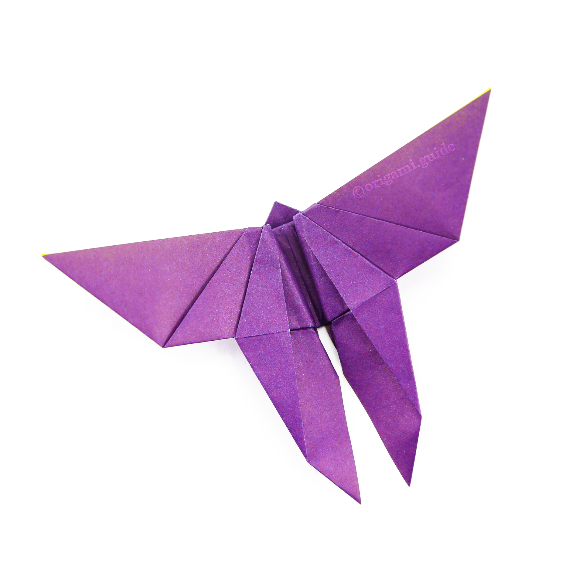 How To Make An Origami Butterfly Folding Instructions Origami Guide