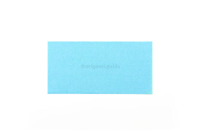 5. This is the front of your rectangular sheet, the butterfly will be this colour at the end.
