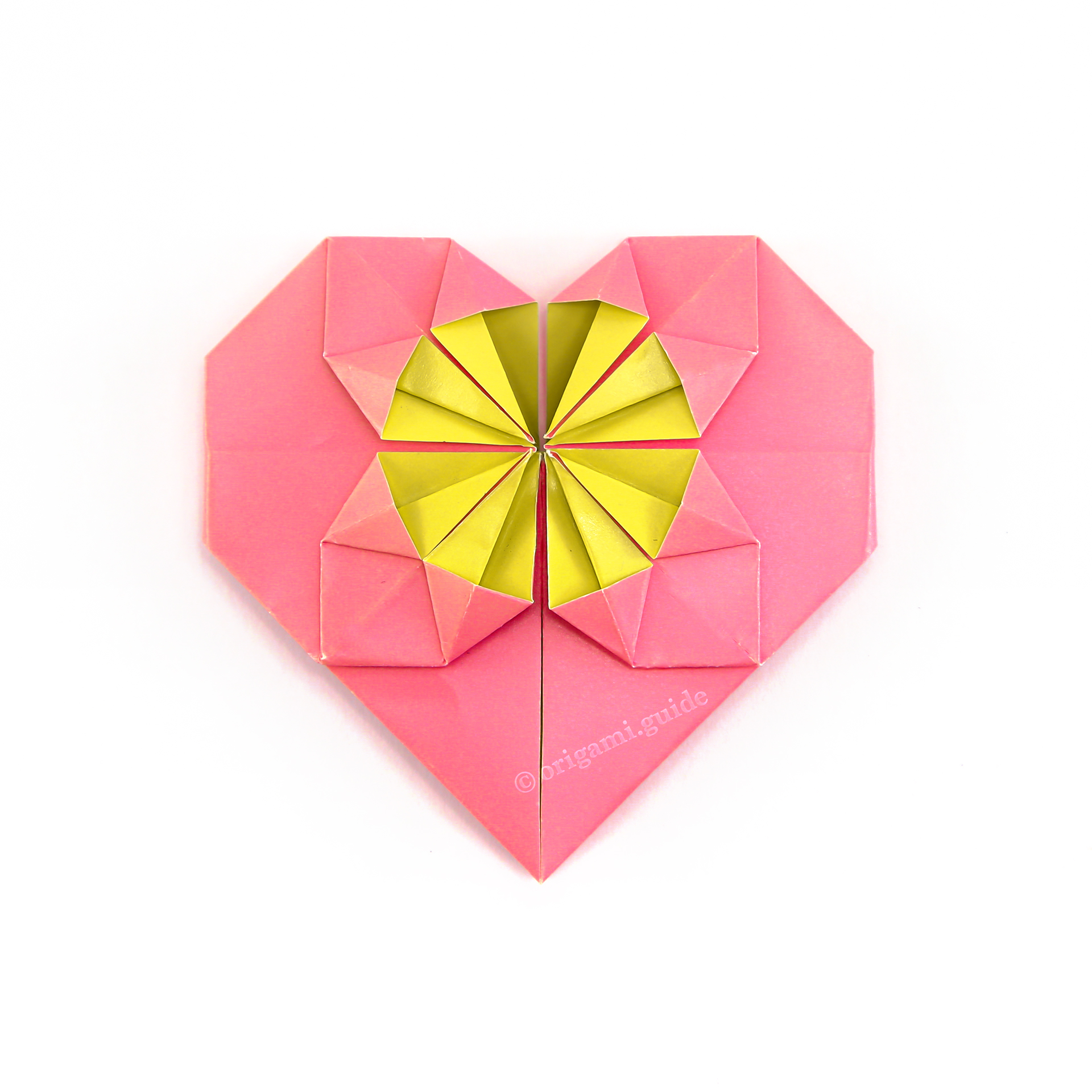 How To Make A Fancy Origami Heart Folding Instructions Origami Guide