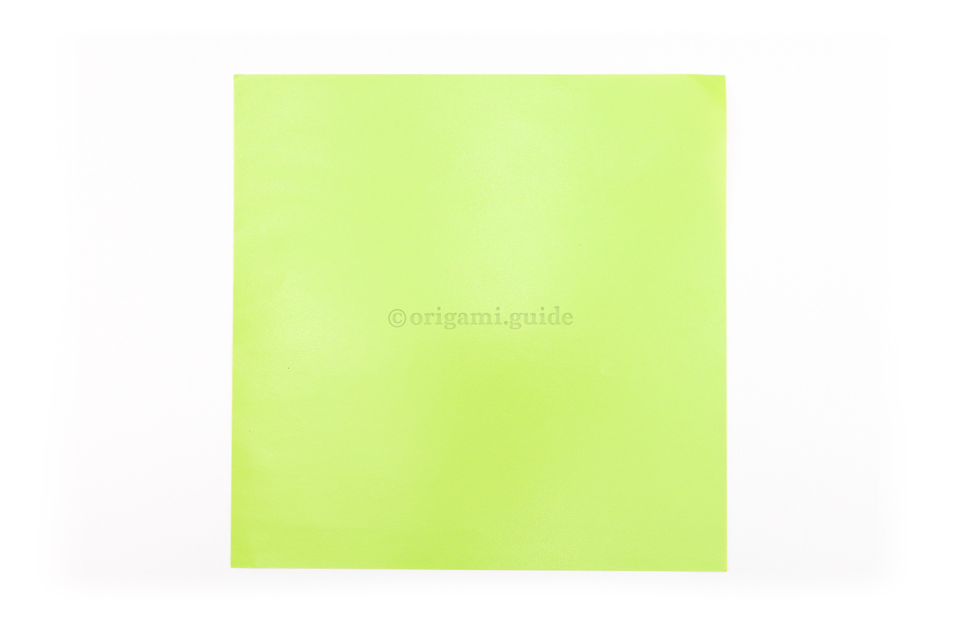 2. This is the back of our origami paper, the circular design in the middle with end up being this color.
