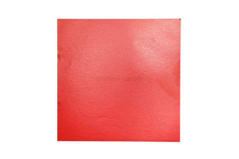 1. This is the front of our origami paper, we want the heart to be this color.