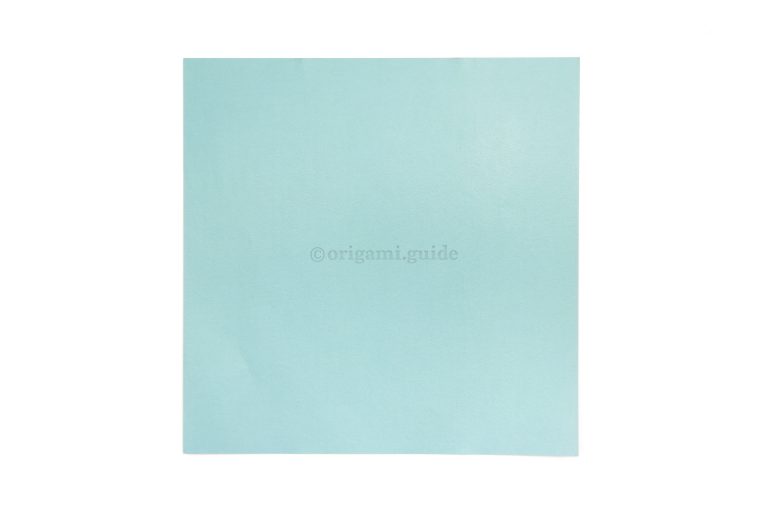 2. This is the back of our origami paper, which is usually white.