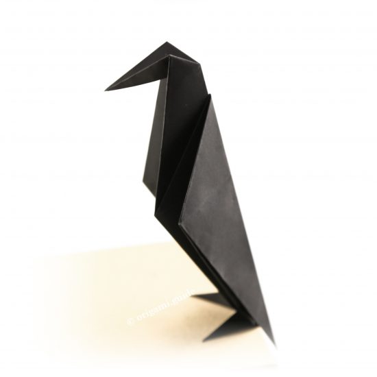 origami crow bird tutorial 00 1
