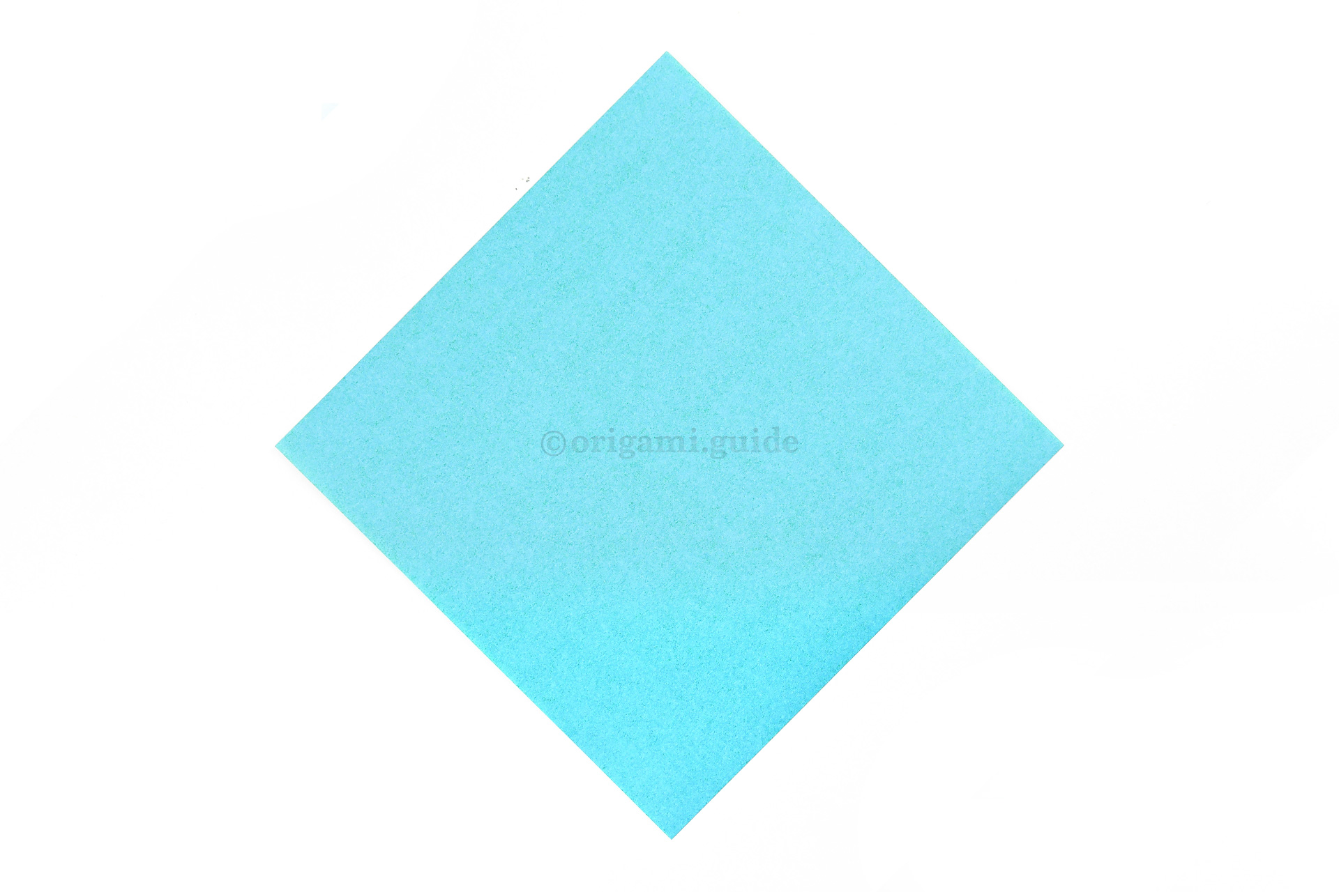 This is the front of our origami paper, our dog face will be this colour.