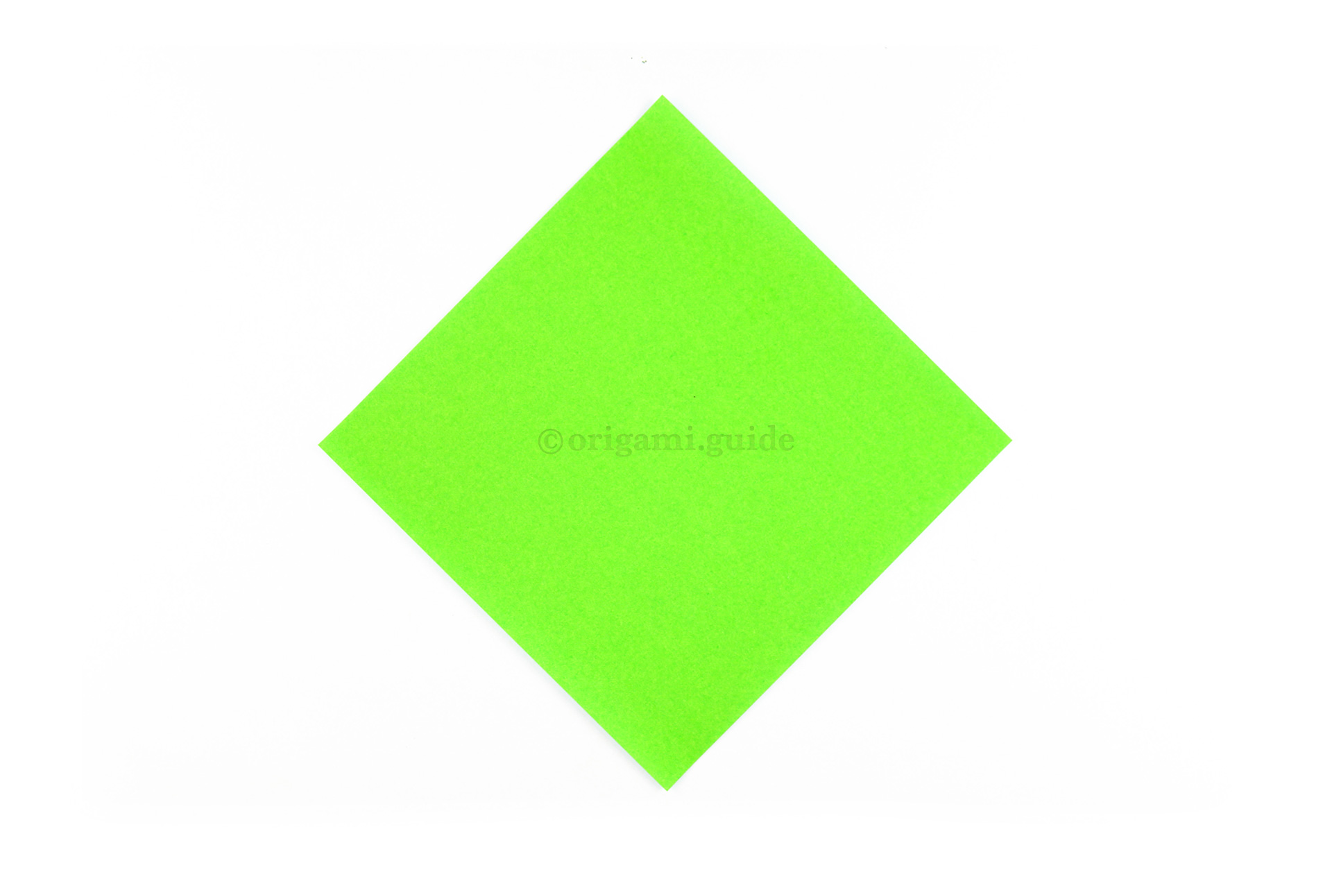 This is the back of origami paper, this color won't be seen, start this side up.