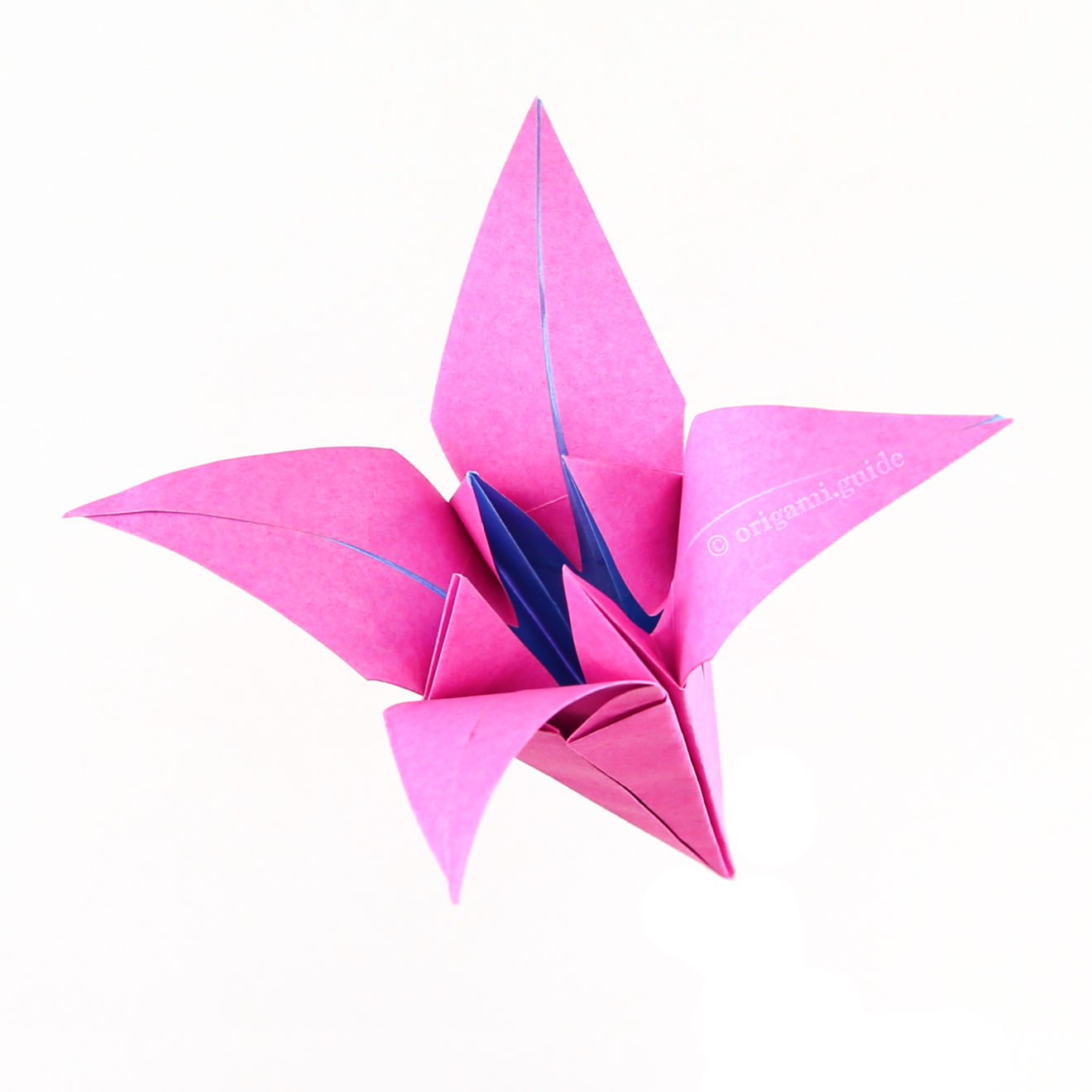 How To Make An Origami Lily Flower - Folding Instructions - Origami Guide