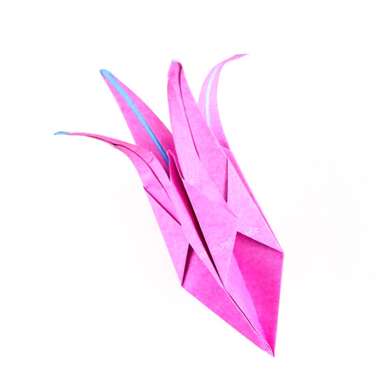 origami lily flower variation tutorial 00
