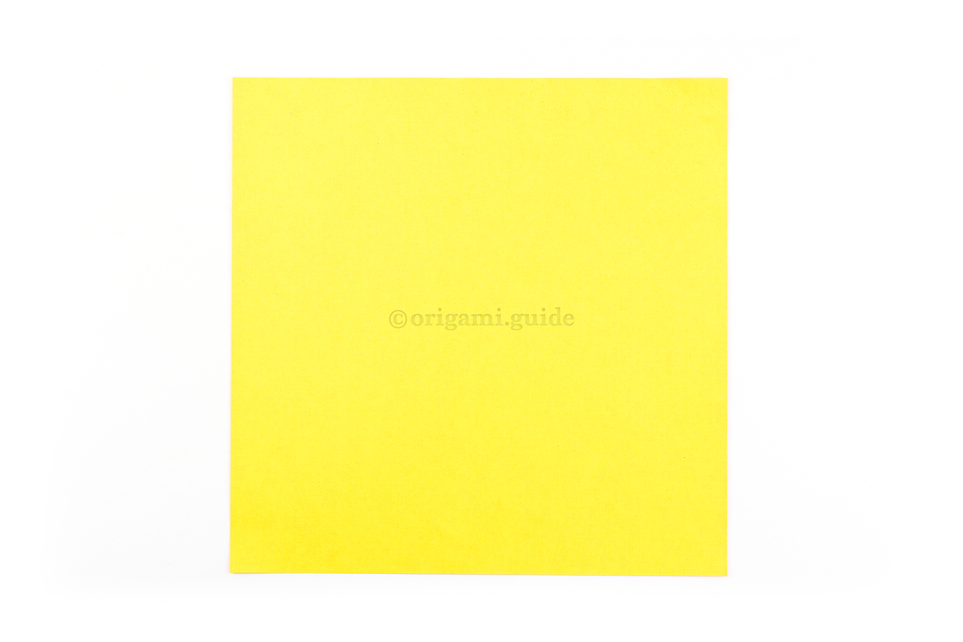 Flip the paper over to the back of the origami paper, this colour will be visible on the inside of the flower.