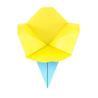 origami simple flower tutorial 00