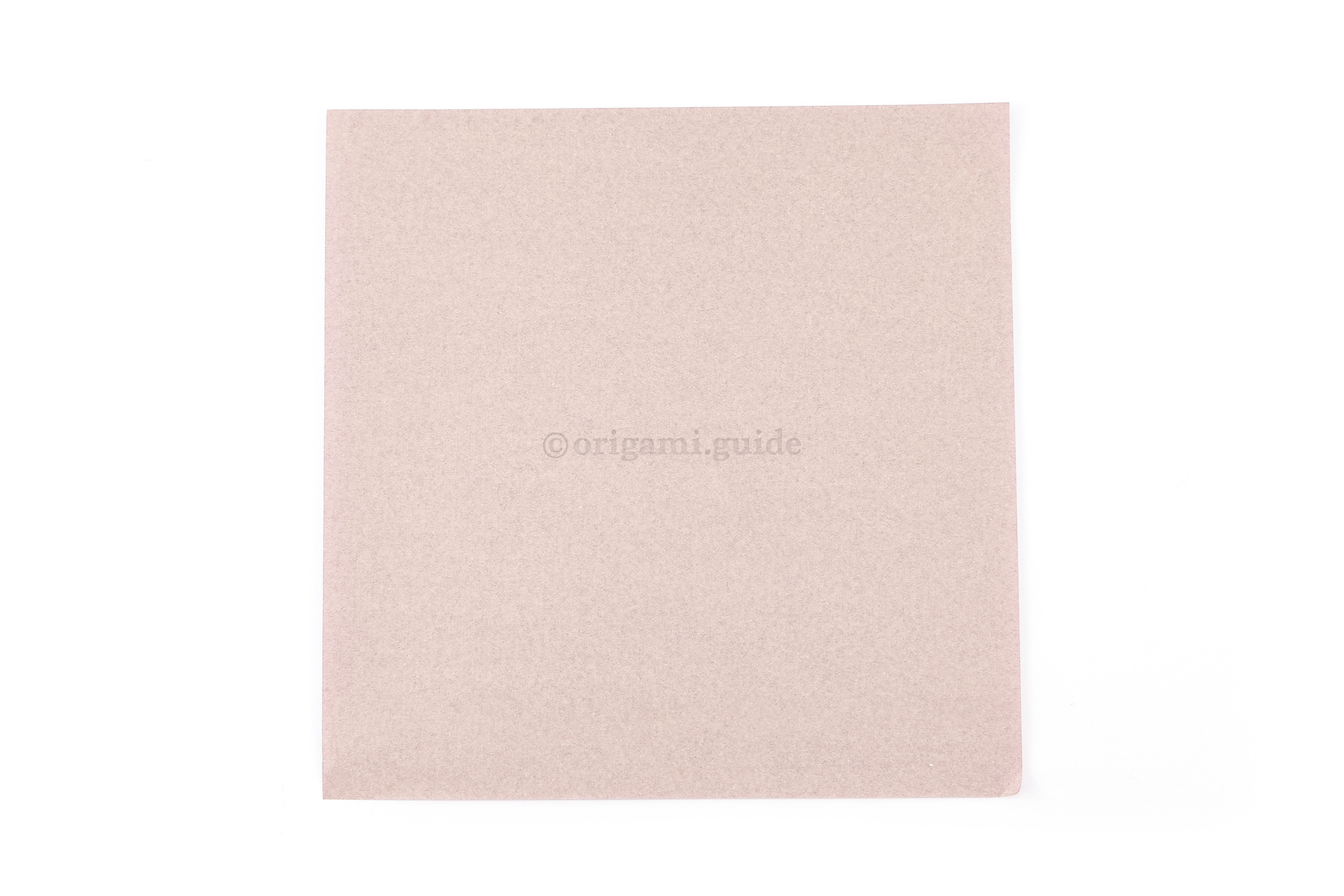 This is the front of our origami paper, our simple flower will have this colour as the petals.