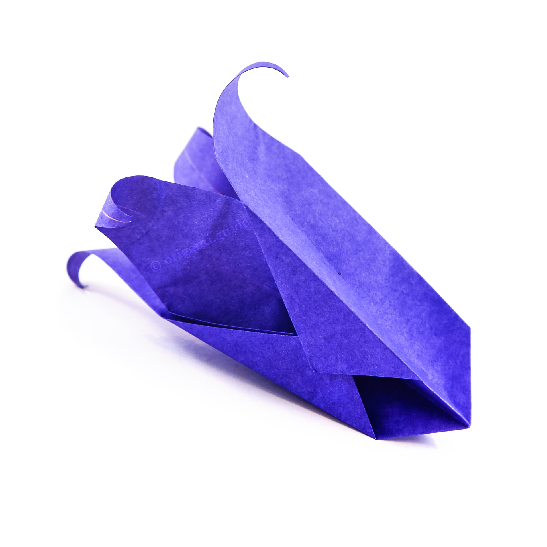 How To Fold An Origami Bluebell Flower - Folding Instructions