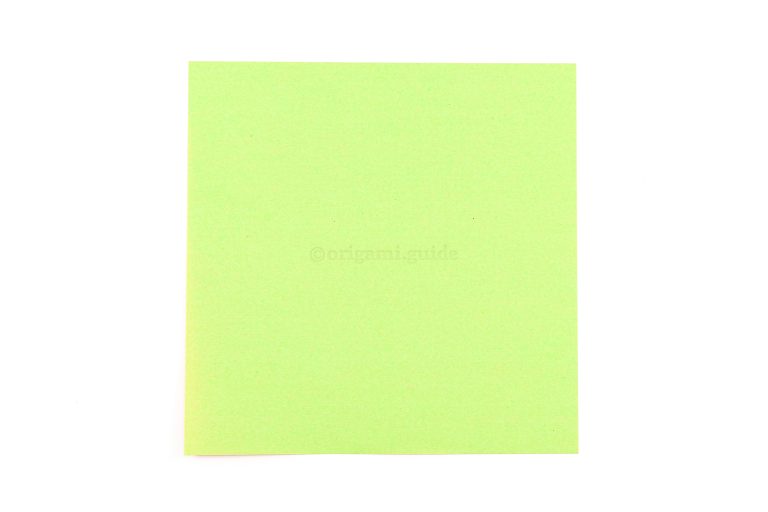 This is the back of our origami paper which is often white, you will not see this colour on your finished flower.