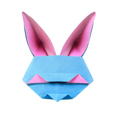 origami rabbit mask face tutorial 00
