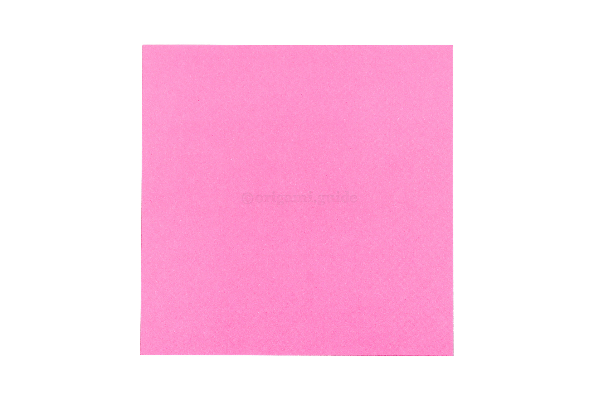This is the front of our origami paper, the origami sleeping rabbit will be this colour at the end.