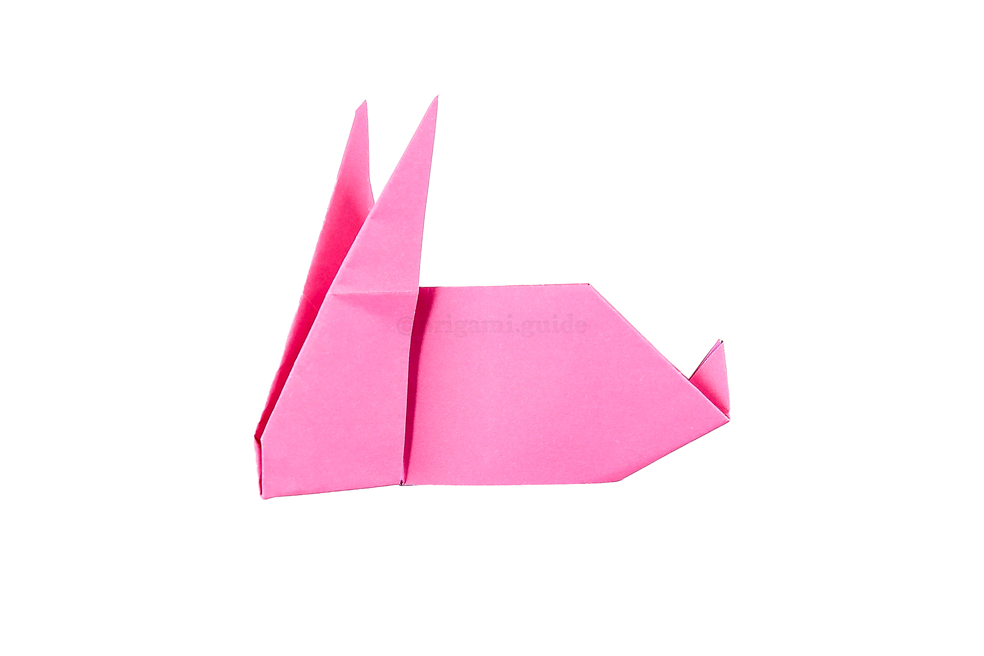 You can also fold the rabbit's nose inside to make it rounded.