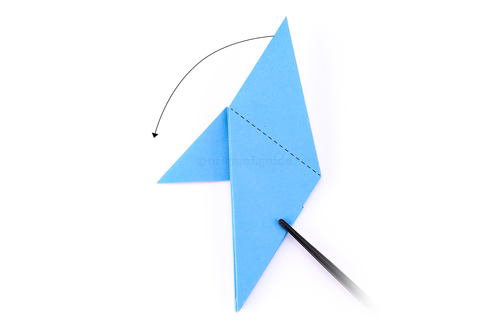 Flip the paper over and repeat the last step.