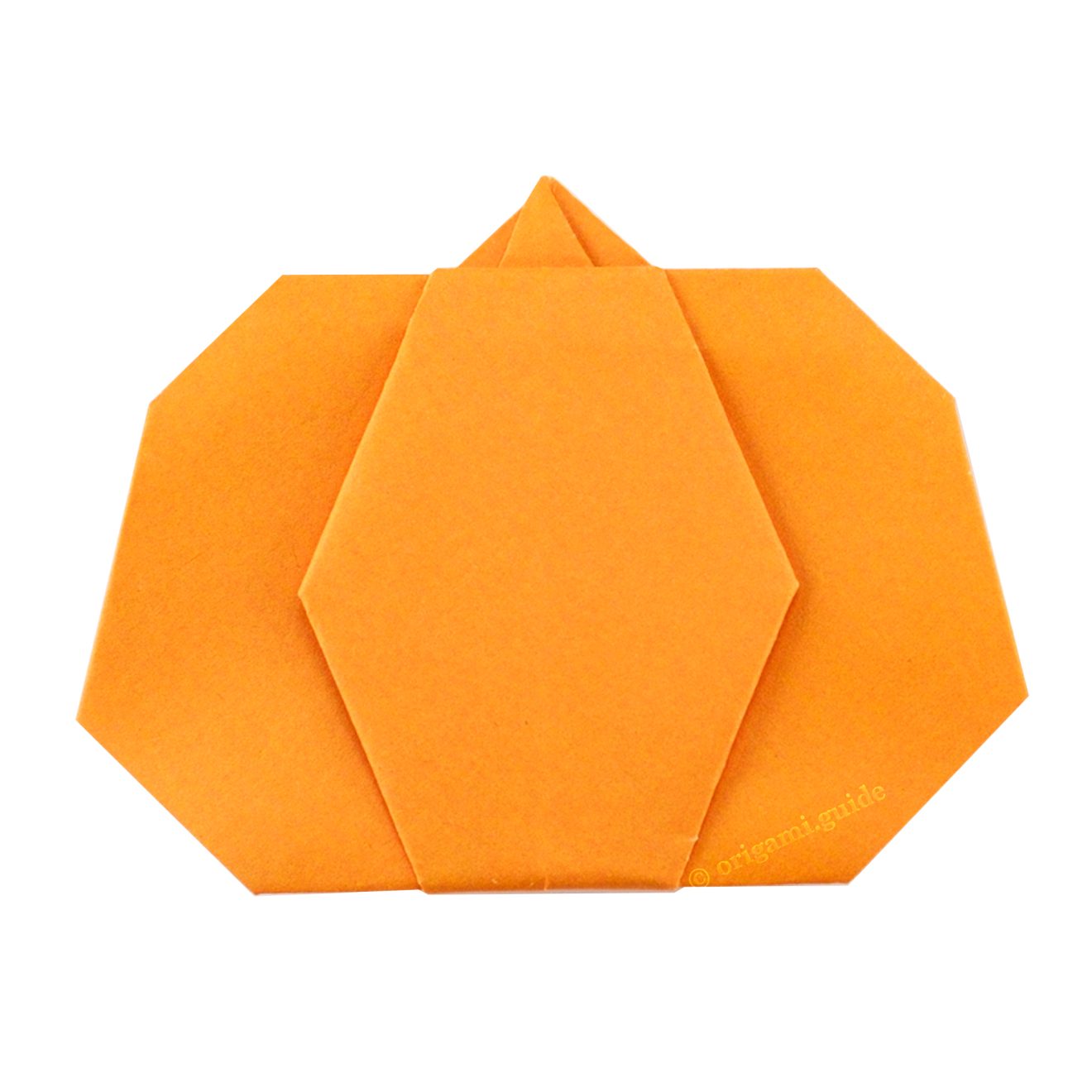 Easy Origami Pumpkin 1 origami easy pumpkin tutorial 00