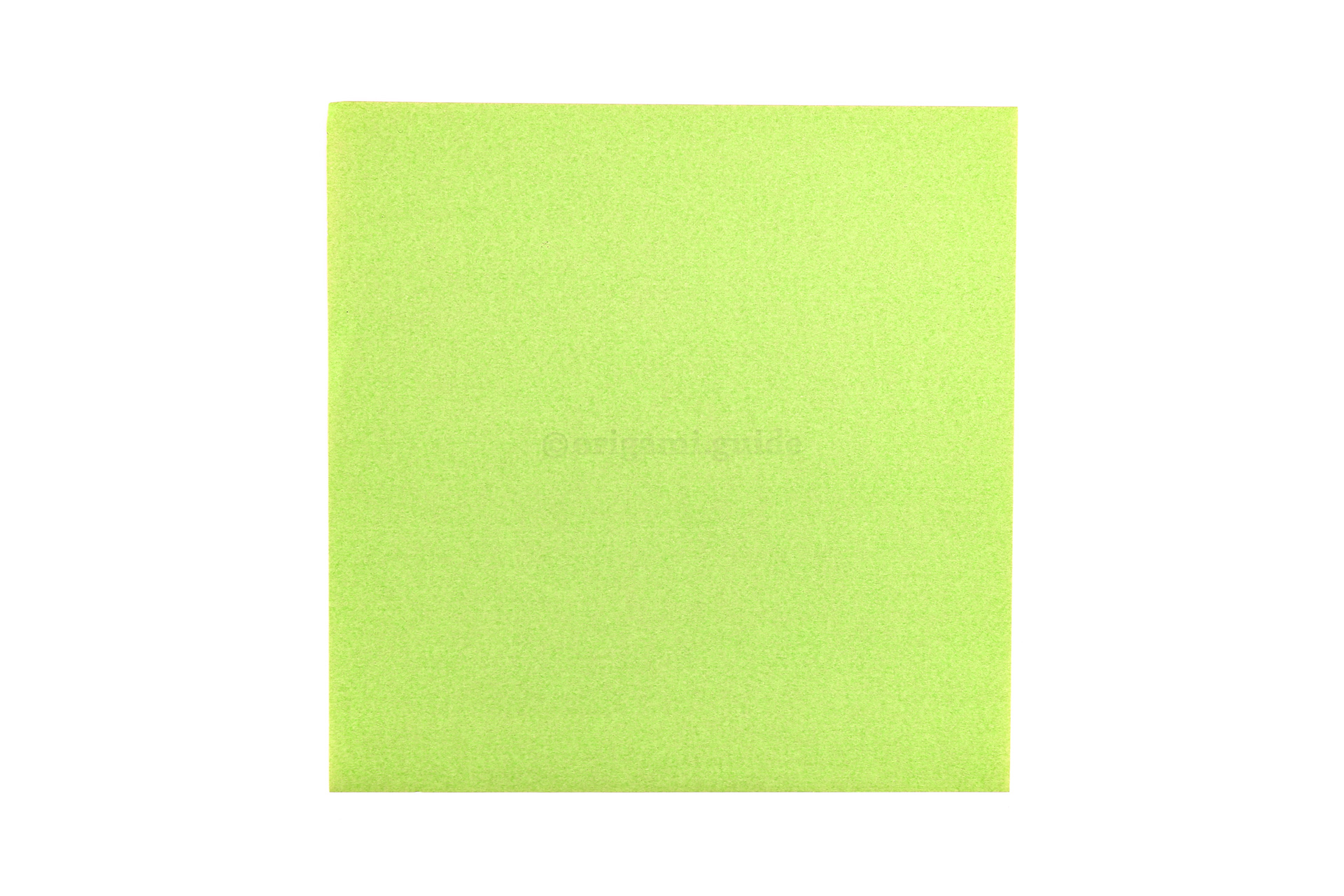 Step 1 - This is the back of our origami paper, this color will be on the inside of our origami pumpkin basket.