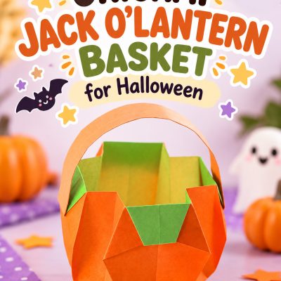Halloween Origami Pumpkin Basket 2 Pinterest Hidden Image