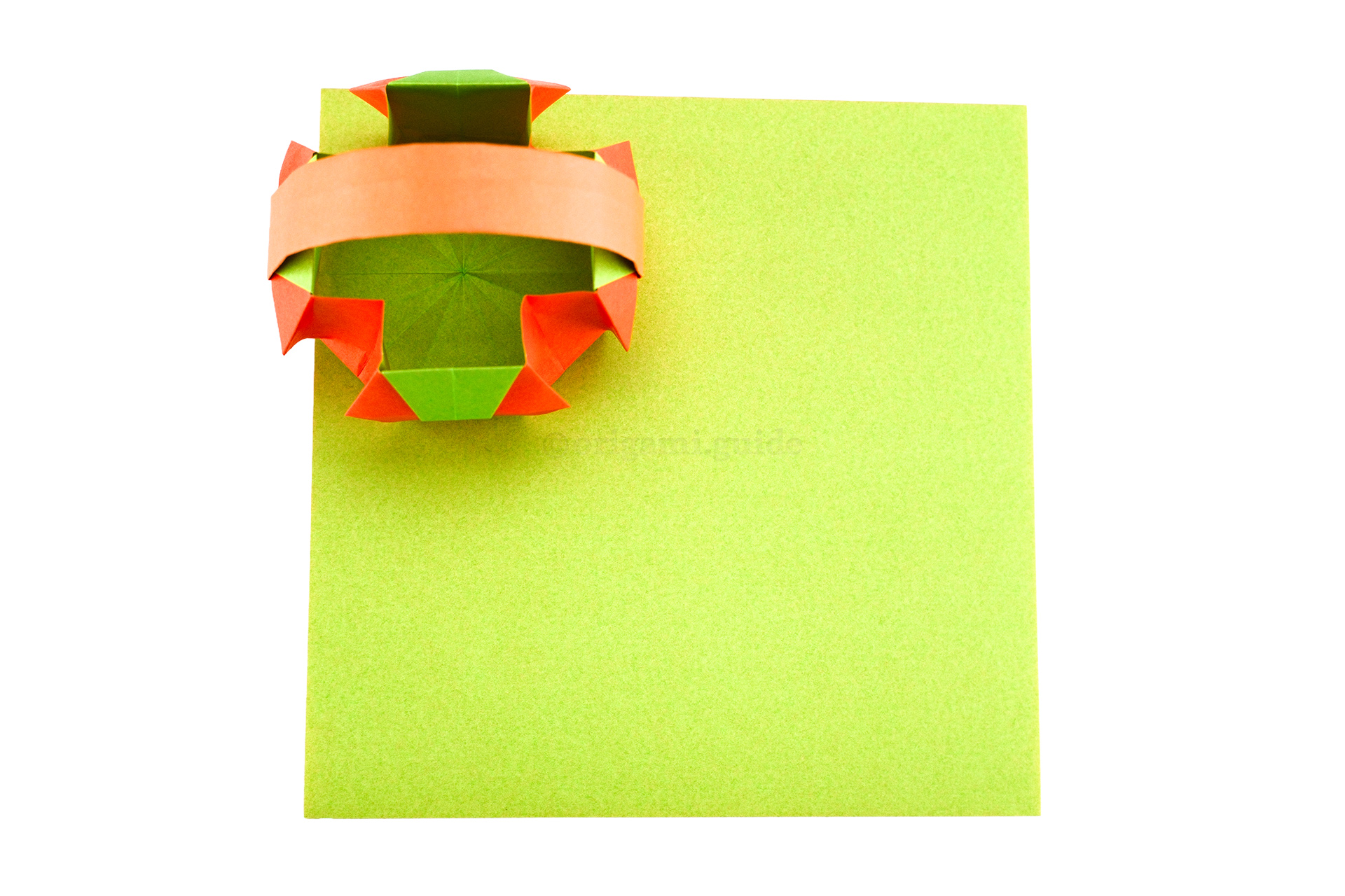 Origami-Pumpkin-Basket-Halloween-Tutorial-Size the origami pumpkin basket