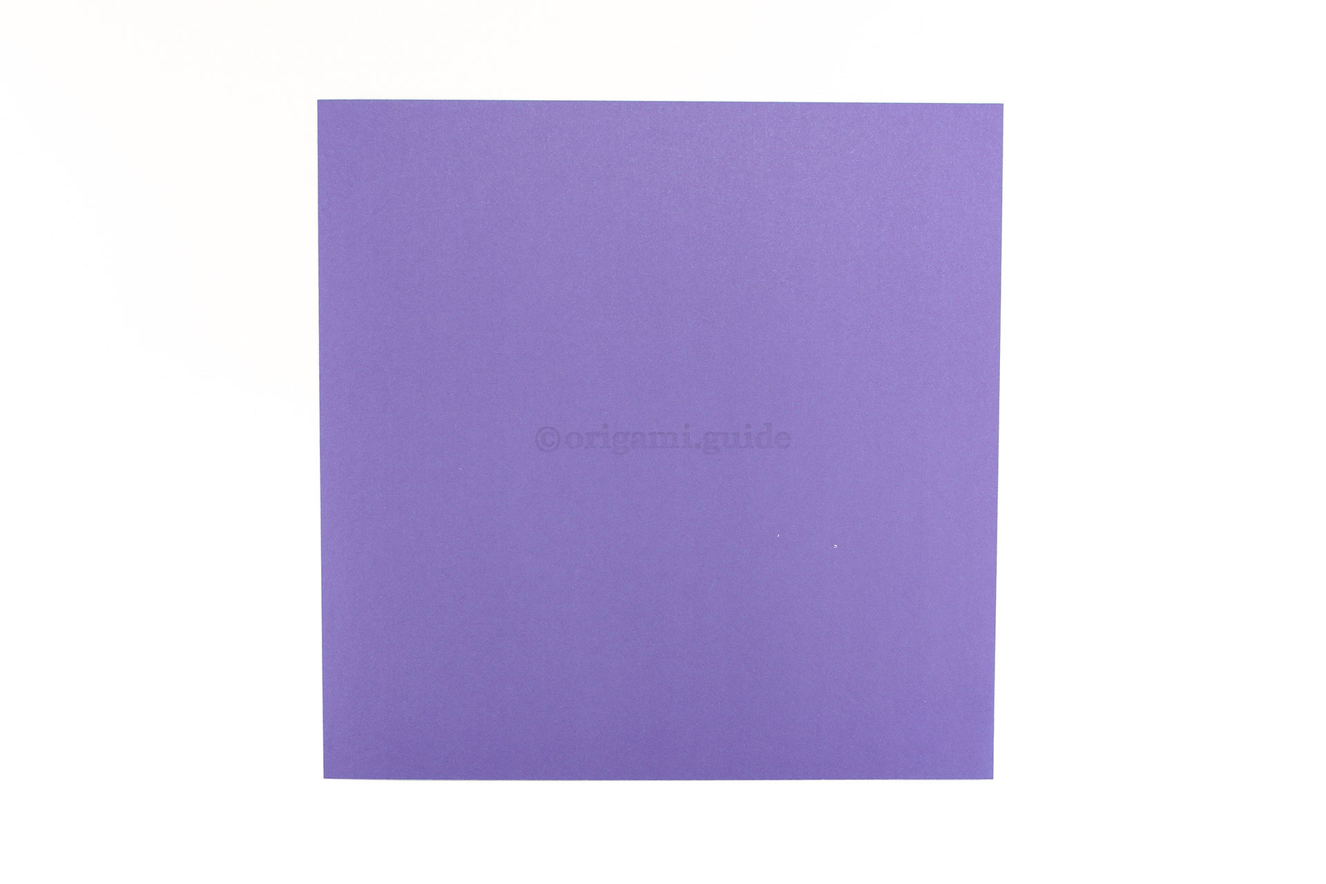 Step 1 - This is the front of our origami paper, this dark purple color will be the final result.