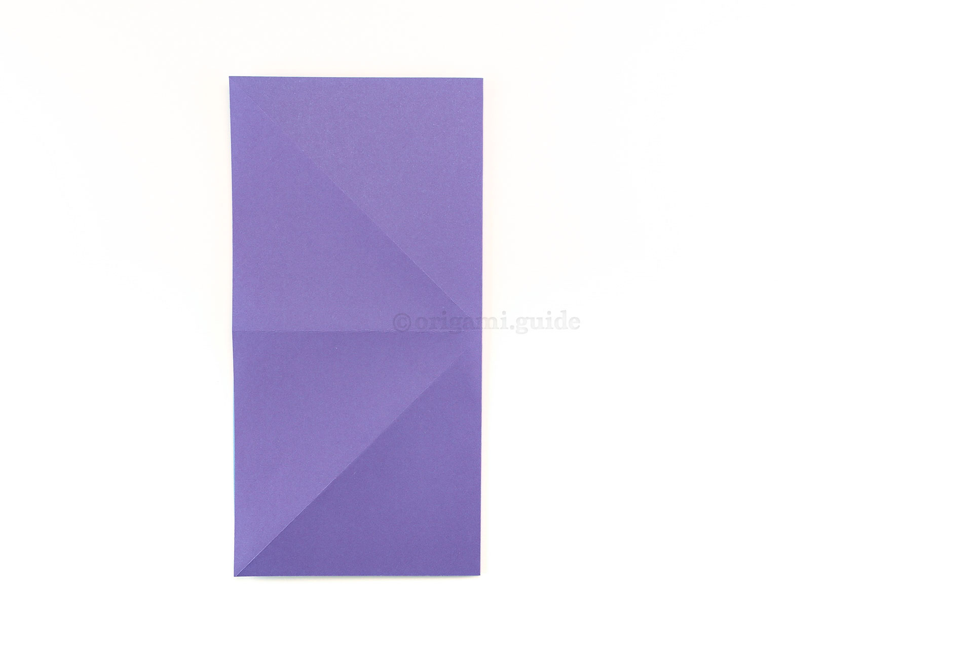Step 9 - Fold the right edge over to the left edge.
