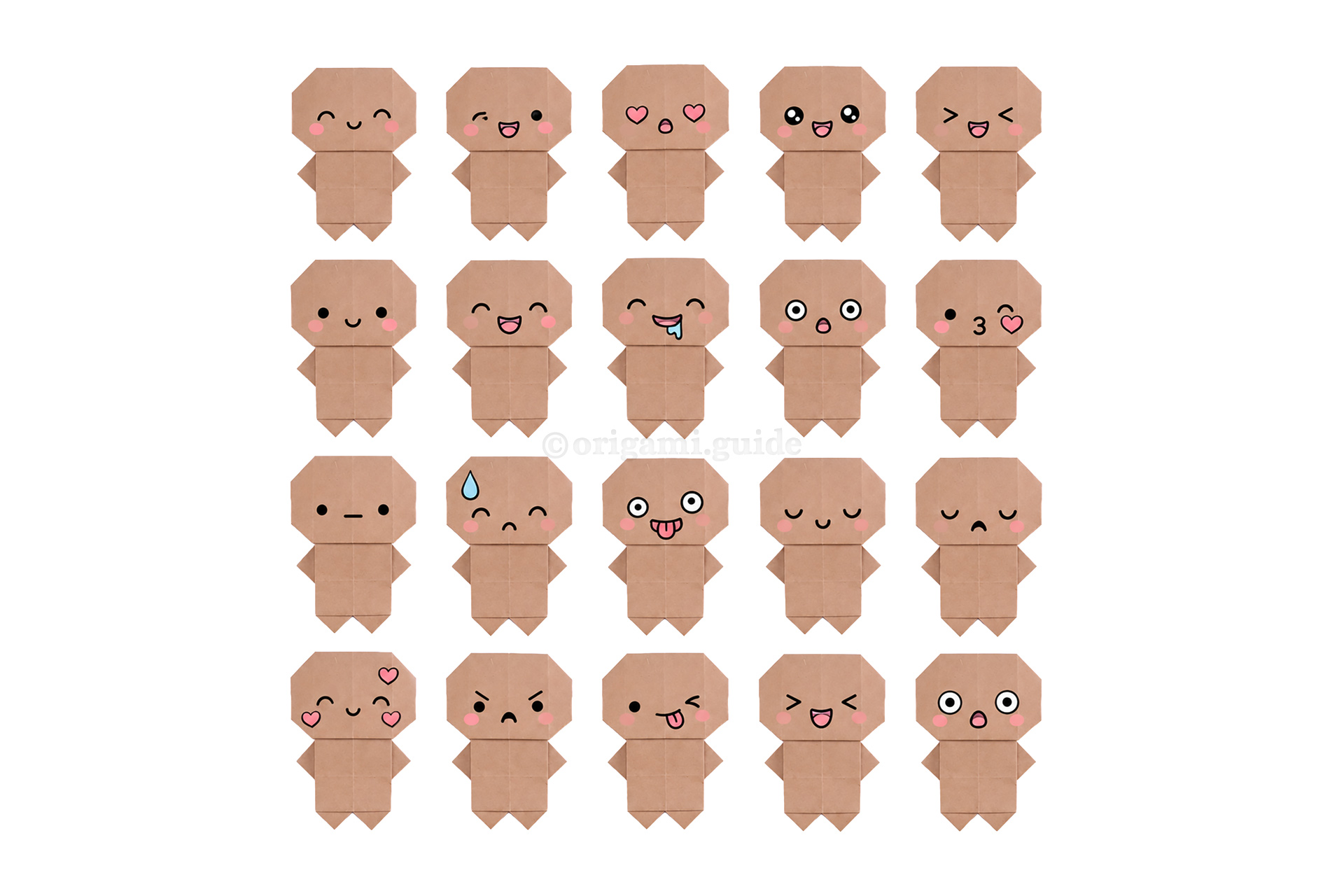 Step 44 - Here's some cute emoti face ideas!
