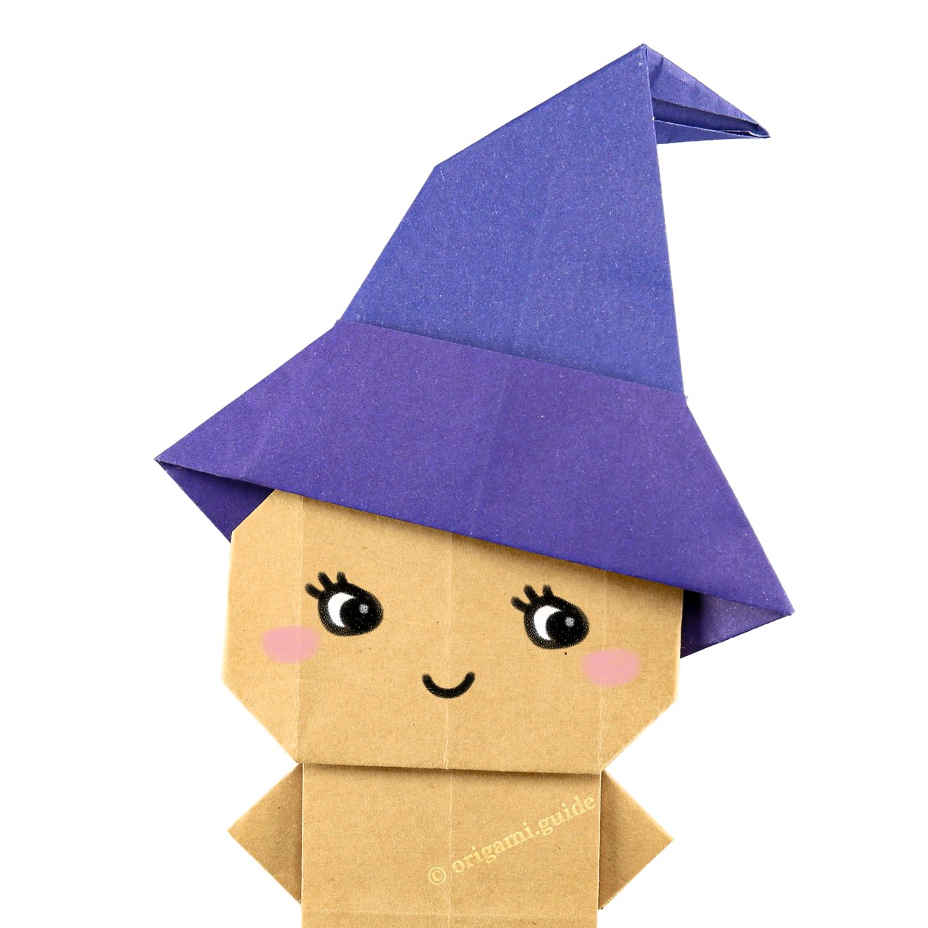 How To Make A Cute Origami Witch - Origami Guide