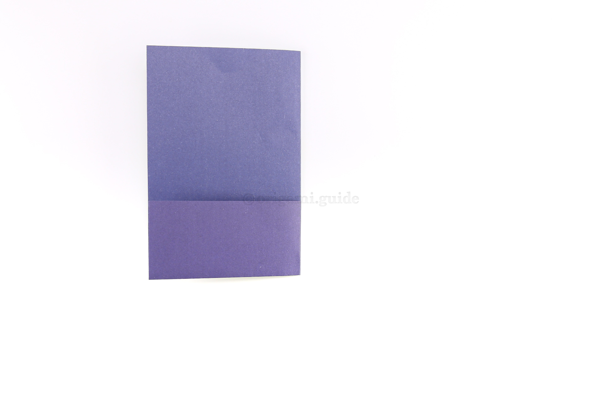 Step 6 - Fold the right edge over to the left edge.