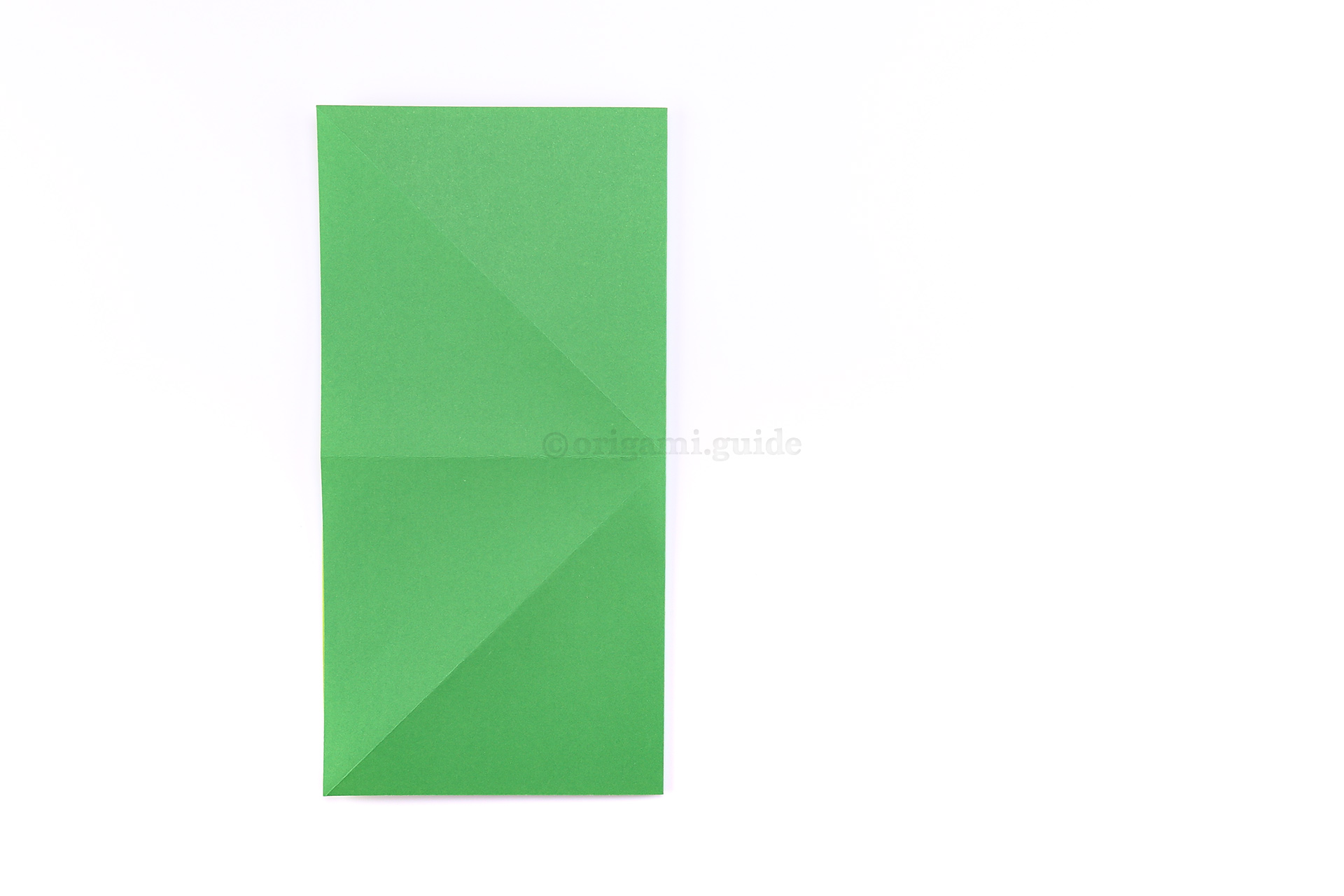 Step 9 - Fold the right edge over to the left edge.